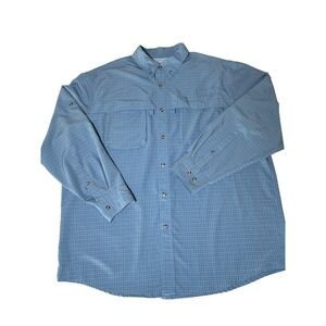 L.L. Bean Mens Shirt Size XL Tropicwear Sunblocking Mesh Pockets Outdoor Fishing